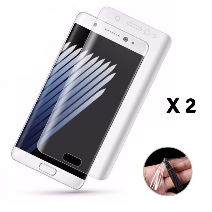 Lot de 2 Films Samsung Galaxy S7 - Protection Ecran en Plastique Incurvé Resistant Anti Rayure Ultra Mince [Phonillico®]