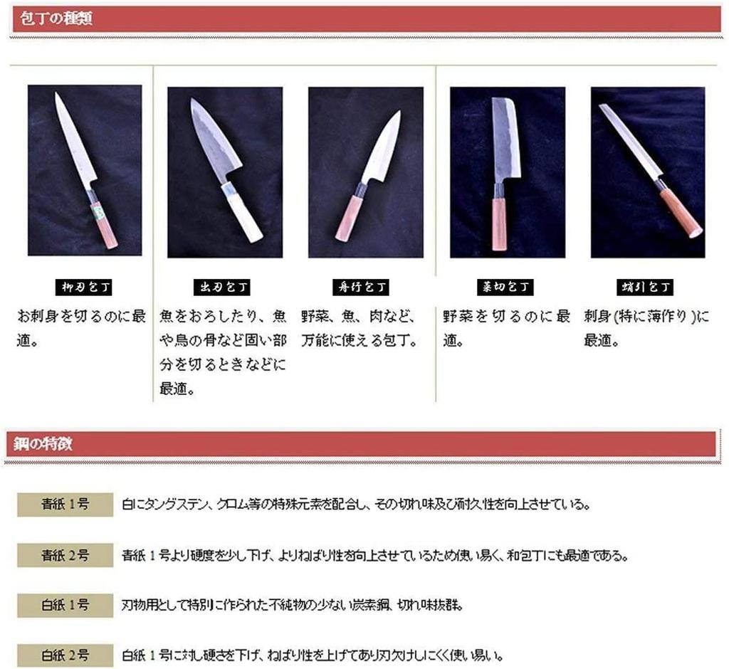 Центр распространения ножей Тоса Нож Тоса Нож Куроучи Фунюки Нож Белая сталь 1 105 мм №