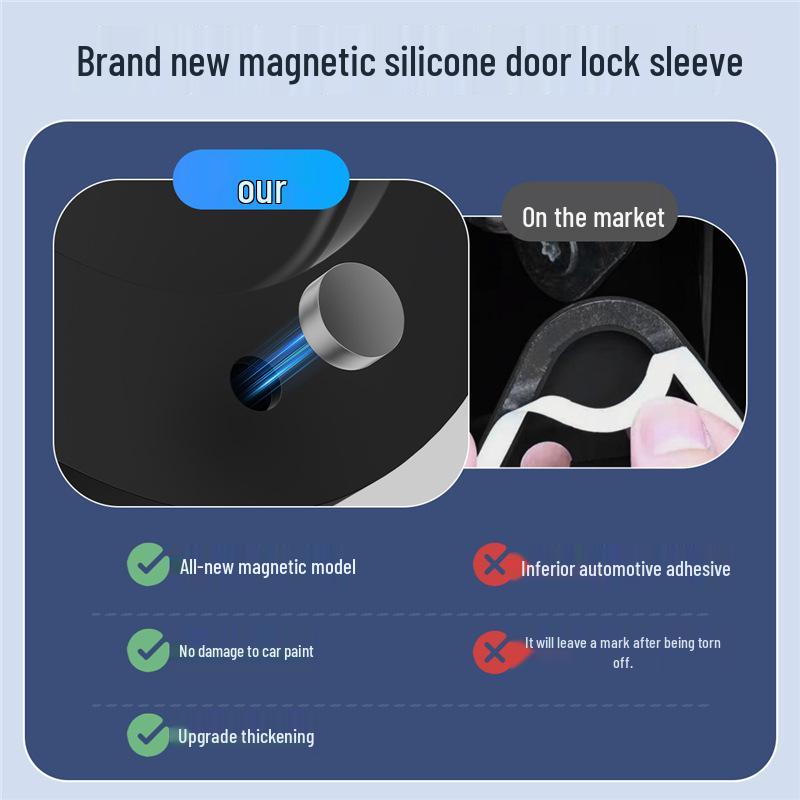 BYD Car Door Lock Silicone Protective Cover & Silent Buffer Pad
