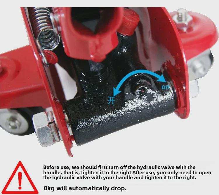 2-тонный ручной гидравлический домкрат для внедорожников для ремонта шин