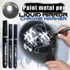 New Silver Mirror Chrome Marker for DIY Paint Finish Metallic Water UV Resistant Fade-proof Metal Permanent Paint Craftwork Pen