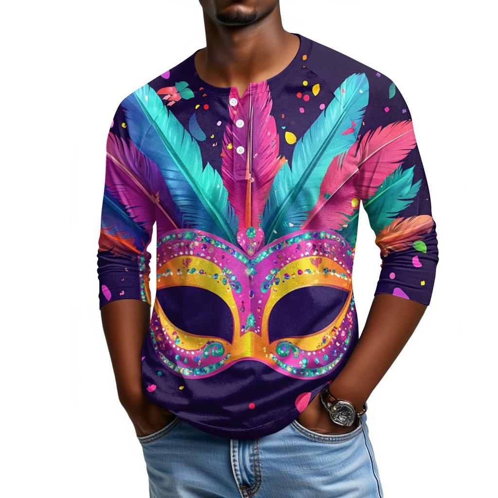 Мужской топ с рукавом реглан и рукавом три четверти