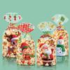 50Pcs Christmas Candy Bags Christmas Decorations Santa Gift Bag Navidad Xmas Gift Bags Christmas Cookies Packaging Bag