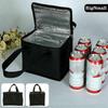 Thermal Insulation Holder Bags Aluminum Foil Lined Ice Bag Carrier Chilling Cooling Can Cool Wine Picnic Holding Temperature Bottle Cooler