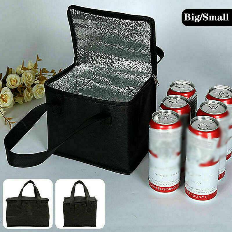 Thermal Insulation Holder Bags Aluminum Foil Lined Ice Bag Carrier Chilling Cooling Can Cool Wine Picnic Holding Temperature Bottle Cooler