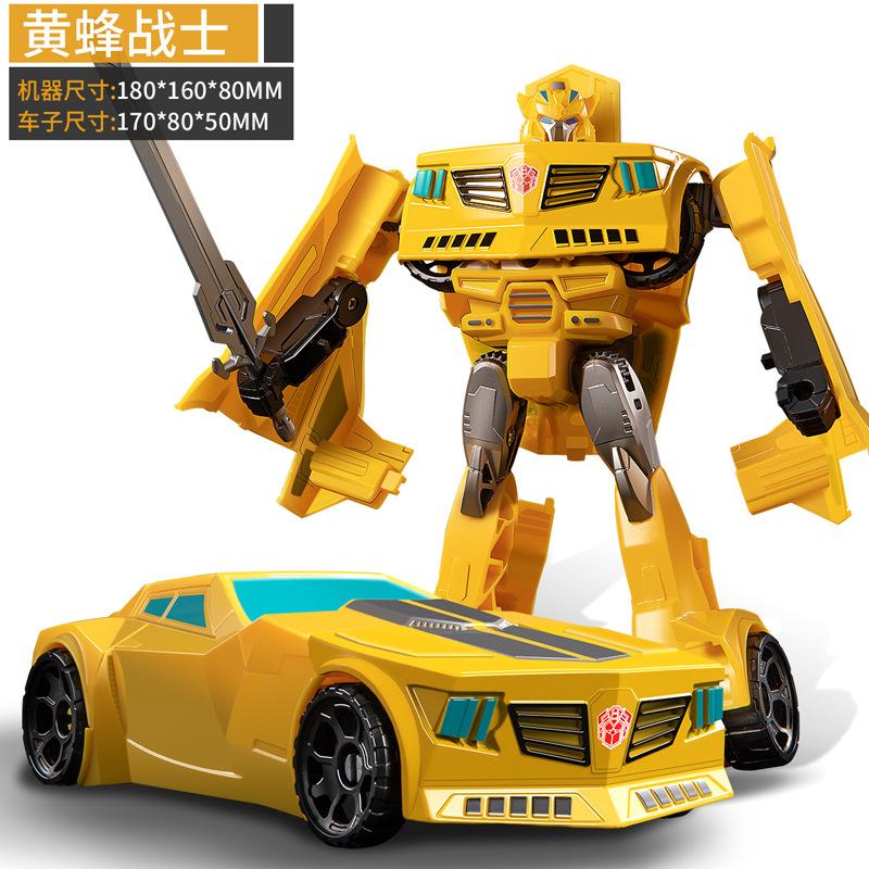 Игрушка-трансфигурация Супер Оптимус Бамблби Кинг-Конг Мальчик-столп Робот Детская модель автобота Человек из сплава