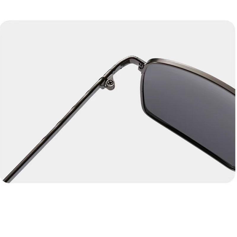 New Small Frame Square Sunglasses Men'S Polarized Metal Fashion Sun Glasses Men'S Outdoor Driving Eyewear Uv400