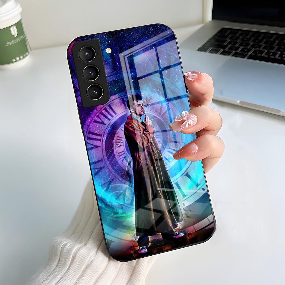 Чехол для телефона D-Doctor W-Who для Samsung A56 A36 A26 A16 A15 A25 A35 A55 A14 A34 A24 A54 Стеклянный чехол