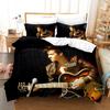 3D Music Elvis Pattern Duvet Cover Set For Teens Adults Bedroom Decor 2/3pcs Music Bedding Sets Fashion Hip Hop Comforter Cover