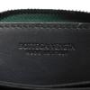 Used 11897 coin purse 620348 7943 Calfskin Navy Zip Around RFID Maxi Intrecciato Green Men's from Japan AUTHENTIC