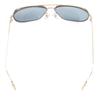 Great Cartier sunglasses 2C Two Bridge Gold Blue Lens  mens CT0111S Used