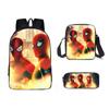 Backpack Three Piece Set Waterresistant Material Kids For
