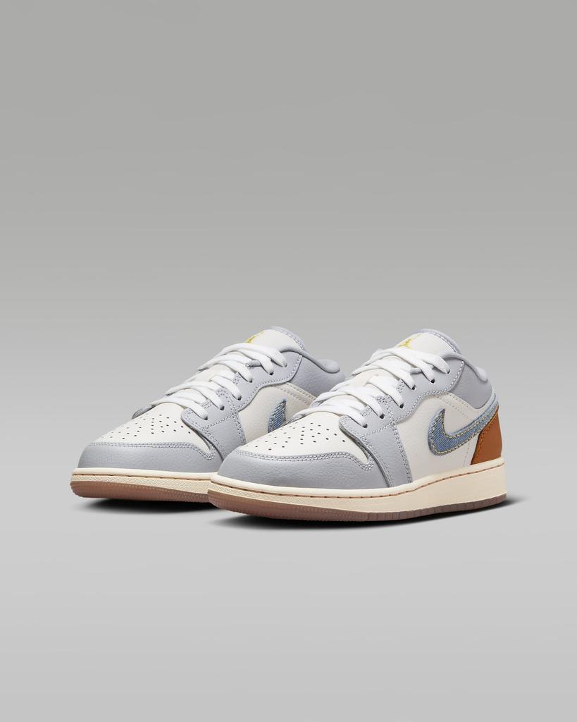 FZ5046-041 Nike GS Air Jordan 1 Low SE Фантом Кокосовое Молоко Янтарно-Коричневый