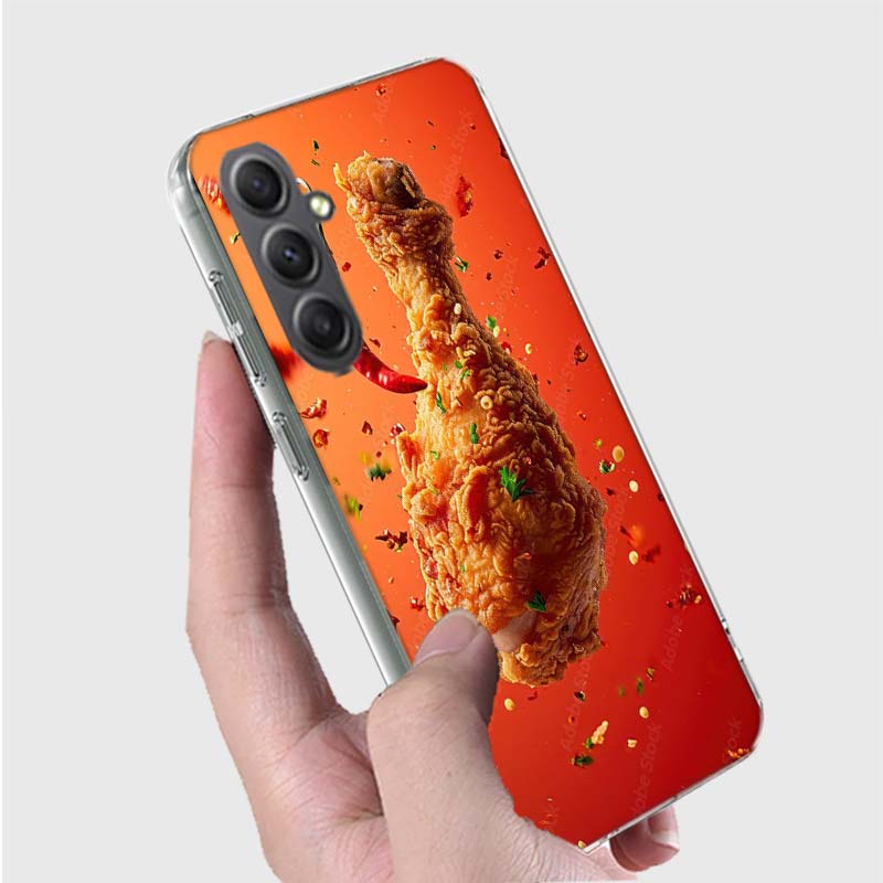 Food Fries Beer Cheese Sushi Cookie Phone Case for Samsung A16 A26 A36 A56 A17 A37 A57 A07 A06 A02S A03 A04S A05S Galaxy Note 20