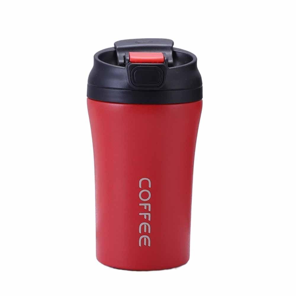 420ml Capacity Coffee Cup Flip Lid Water Bottle Creative Insulated Thermo Cup  Women Men