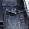 Модная брендовая американская джинсовая куртка, классическая, простая и универсальная, высококачественная, стираная, эластичная, хлопковая джинсовая ткань