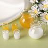 Toys Lemon Water Orange Juice Coffee Milk Miniature Drinks Jug Cup Drinking Model Doll Accessories
