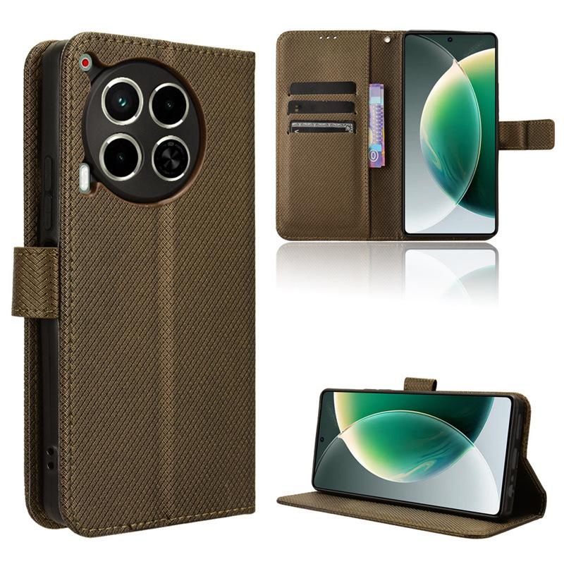 Флип-чехол для Tecno Camon 30 4G/Camon 30 5G кожаный чехол [Flip Vintage Leather] ударопрочный прочный ретро-чехол для телефона