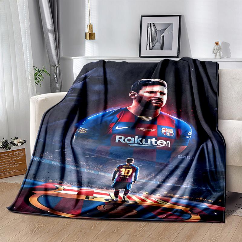 Great Soccer Player 10 Flannel Blanket Soft All-Season Throw, Design for Camping, Car Travel, Hiking Sofa, Bed, Office Perfect Gift for Parties