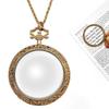 Vintage Chain Magnifying Glass Necklace 40mm Diameter Lens Optical Magnifier  Reading Assistance
