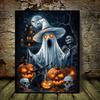 Pumpkin Ghost Parades Jigsaw Puzzle 1000-Piece Halloween Jigsaw Puzzle Recycled Paper Puzzle Fun Holiday Activity for Adults Families