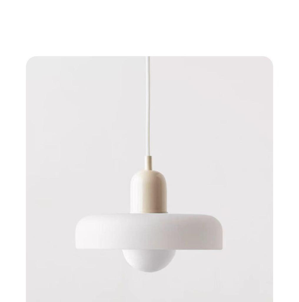 Скандинавская ретро цветная стеклянная люстра - Креативный одинарный плафон для украшения спальни, кабинета или барной стойки