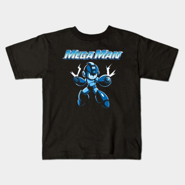 Boys Girls Soft Cotton Graphic Tees Megaman Game T-shirt Breathable Daily School Wear Kids T-Shirts