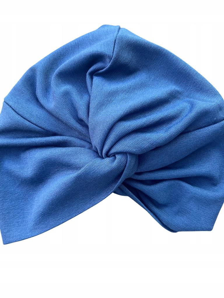 Turban Damski Twist Flora Granat Wygodny Czapka Sweterkowa Jesień-Zima