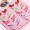 10pair Reusable Lashes Extension Soft Fake Eyelashes Fluffy Colored False Eyelashes Women
