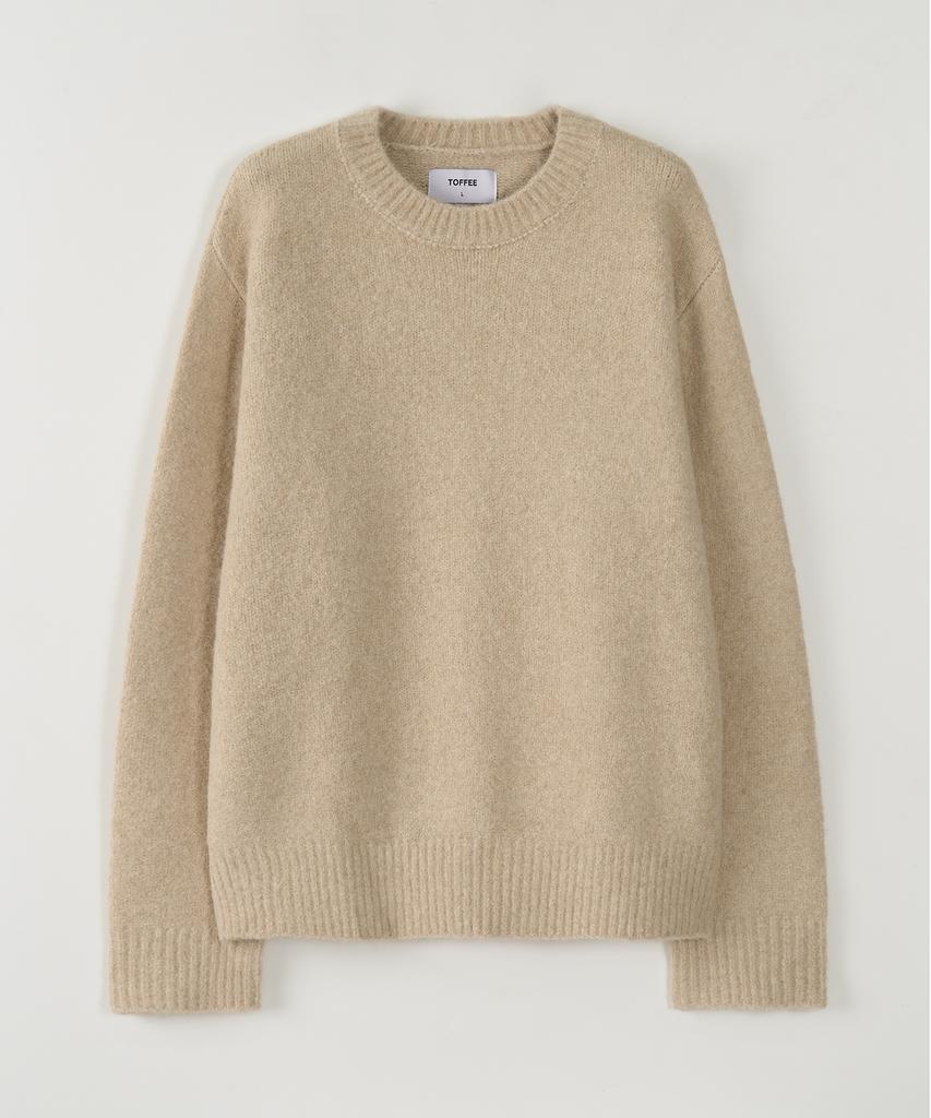 TOFFEE Soft Crew Neck Knit (Beige)