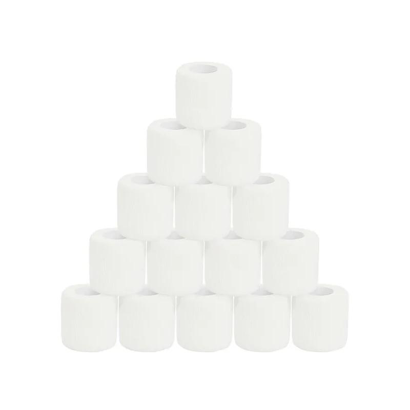 1/15 шт. Белые самоклеящиеся когезивные эластичные бинты первой помощи, спортивная лента для растяжений и отеков запястья и лодыжки