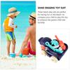1 Set Kids Beach Toys Odorless Cute Safe Sand Playing Toy Sand Toy Kit Beach Toy Kit for Toddlers