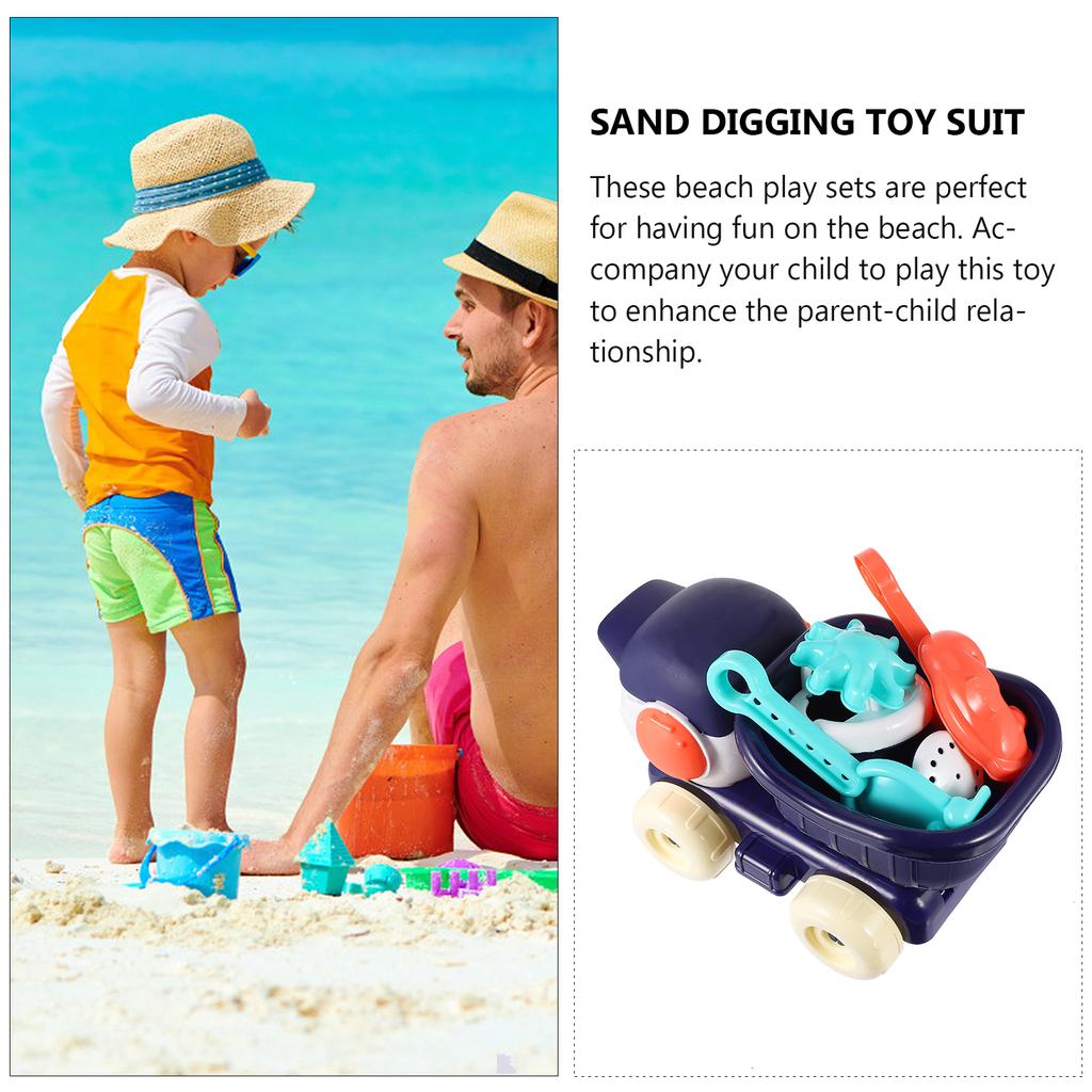 1 Set Kids Beach Toys Odorless Cute Safe Sand Playing Toy Sand Toy Kit Beach Toy Kit for Toddlers