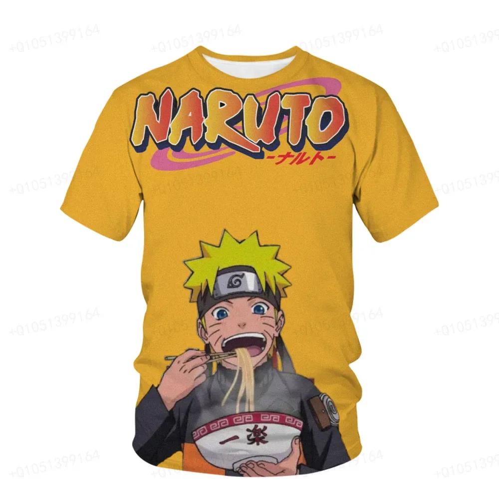Naruto Breeze Adult Unisex Nine Tailed Demon Fox Kurama Printed T-shirt 3d