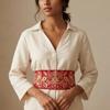 Soft Fabric Hanfu Waistband Japanese Style Ethnic Girdle Retro Embroidery Corset  Teen Girl