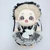 niannyyhouse Lace Head 20cm Plush Maid Cotton Doll Doll Accessories Dress, Dress, Apron, 10cm, 15cm, Doll, Suit, Clothes, Dress-Up, (Black-20cm)