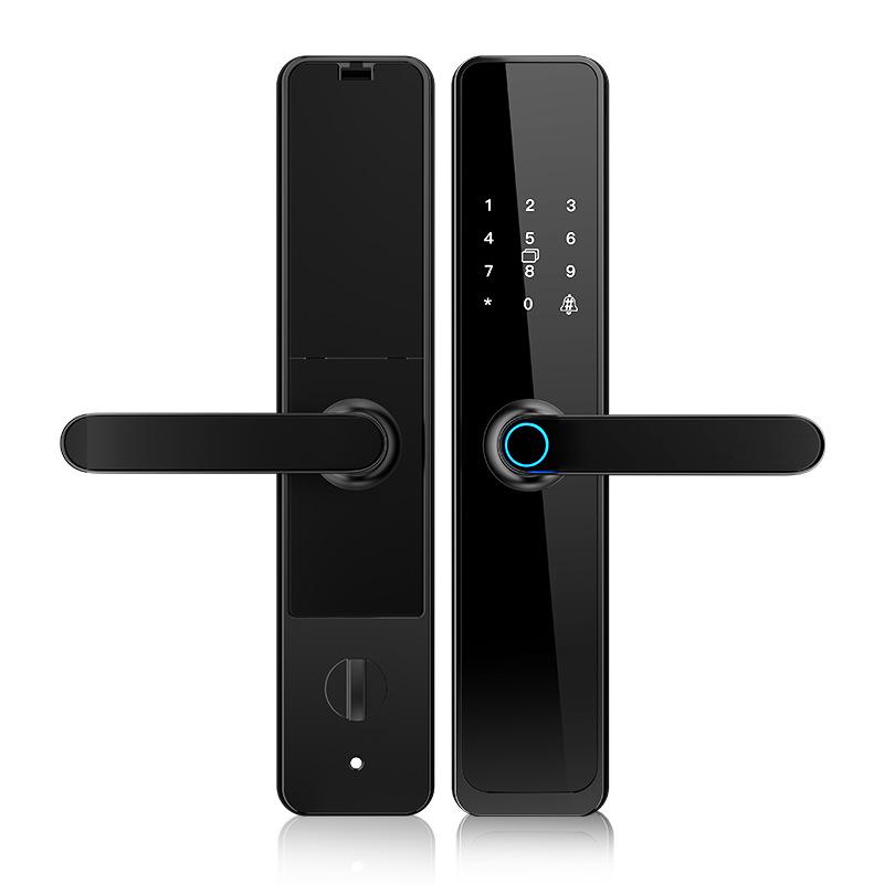 Семицветный Bluetooth-смарт-замок для двери - Отпечаток пальца, Пароль, Противоугонный для отелей и сдачи в аренду квартир.