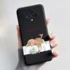 Phone Case For Infinix Zero 8/8i Ins Style Bright Flower Floral Painted Cover Bumper Soft Shockproof Fashion Black Case