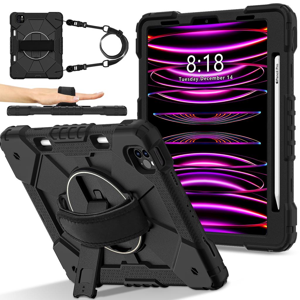 Круговая защита на 360 градусов! Многофункциональный чехол для планшета Apple iPad Pro 11 (2021), iPad Pro (11 дюймов, 3-е поколение), (А2301, А2459, А2460)