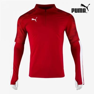 Galleria Puma Мужская тренировочная футболка с длинным рукавом CUp на молнии до половины Спортивная одежда