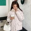 Женское зимнее хлопковое пальто с плюшевым отложным воротником, ветрозащитная куртка с длинными рукавами, утолщенная