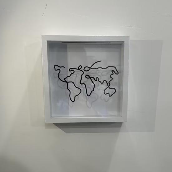 Теневая коробка для билетов с прорезями в деревянной рамке. Архивная коробка для путешествий и приключений. Квадратная печать на билете. Коробка для хранения фотографий с буквами. Украшение рабочего стола.