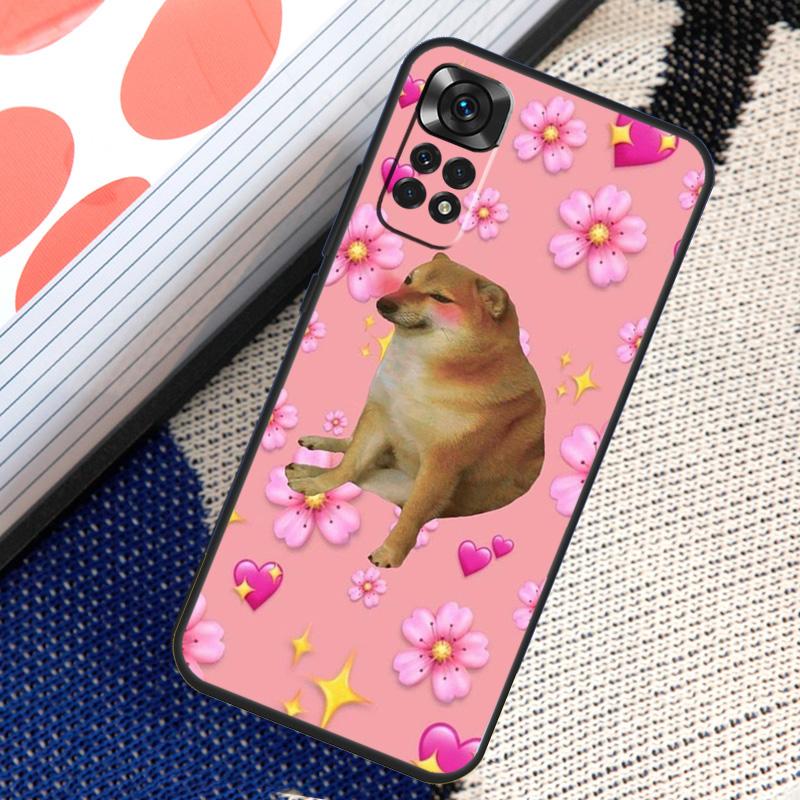 Чехол Doge Dog Cheems Meme для Xiaomi Redmi Note 11 10 8 9 12 Pro Note 11S 10S 9S 8T Redmi 10 10C 12C 9C 9T
