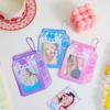Kawaii Milk Bottle Pocard Holder 3inch Korea Card Set Cartoon Cute Po Star Chasing Student Girl Bus Card Storage