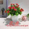 Fake Miniature Daisy Plant Decor With Plastic Craftsmanship For Living Spaces