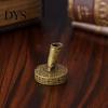 Decorative Metal Pen Socket Vintage Round Holder, Durable Exquisite Carved Desktop Ornament, Calligraphy Base Dip Pens And Quill Supply, for