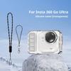 For Insta360 Go Ultra Protective Cover TPU Anti Drop Ice Sensing Heat Antifall With Lens Cap Lanyard Dissipation Protective Case