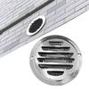 Louvered Grille Cover Vent Stainless Steel Air Vent Grilles for House Wall 
