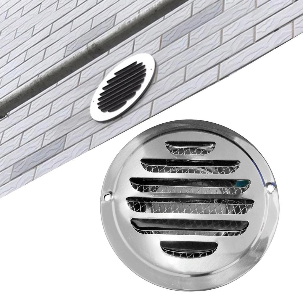 Louvered Grille Cover Vent Stainless Steel Air Vent Grilles for House Wall