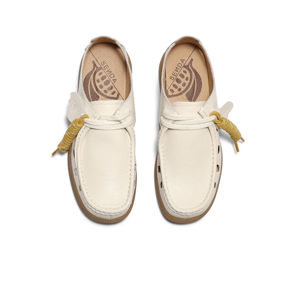 Senda Cheese Cocoa Women's 2025 Spring New Hollow Leisure Kangaroo Shoes 4SR21AM5